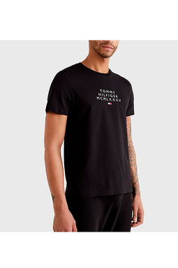 Tommy Hilfiger Tee Graphic Logo Black