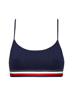 Tommy Hilfiger Women Modern Stripe Bralette Navy - Luxivo 