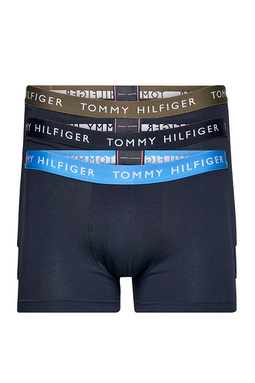 Tommy Hilfiger 3-Pack Trunks Waistband Logo Navy