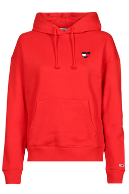 Tommy Hilfiger Women Heart Flag Hoodie Red