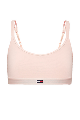 Tommy Hilfiger Women Flag Logo Bralette Pink - Luxivo 
