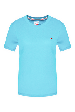 Tommy Hilfiger Women Regular Logo Tee Blue - Luxivo 