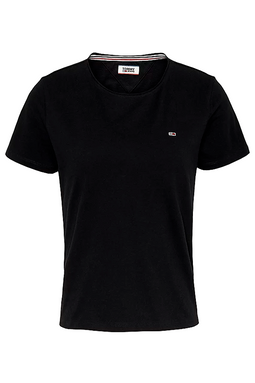 Tommy Hilfiger Women Slim Fit Logo Tee Black - Luxivo 
