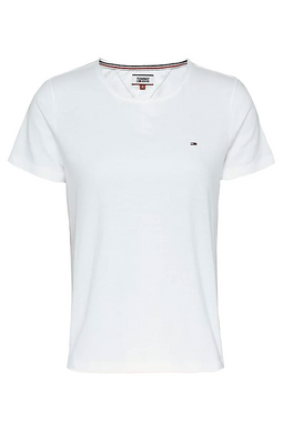 Tommy Hilfiger Women Slim Fit Logo Tee White - Luxivo 