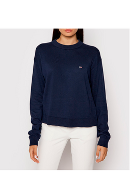 Tommy Hilfiger Women Side Stitch Jumper Navy