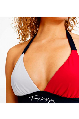 Tommy Hilfiger Women Push-Up Bikini Top Navy